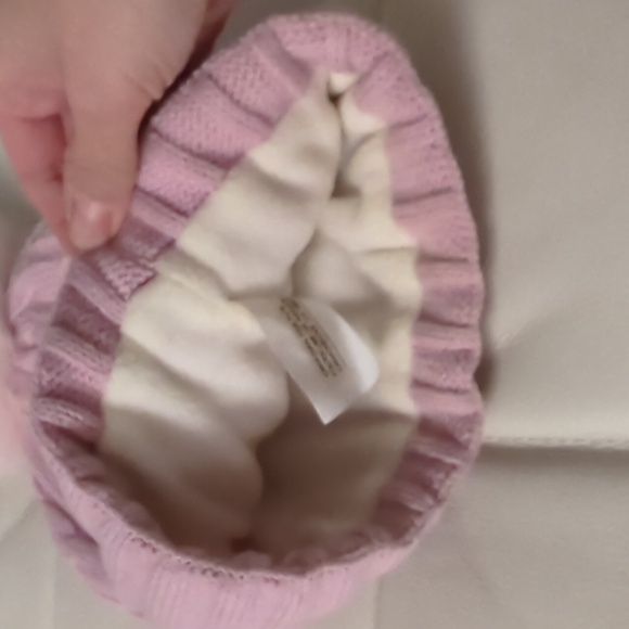 Fox Fur Pink Beanie Double Layered - Picture 3 of 6